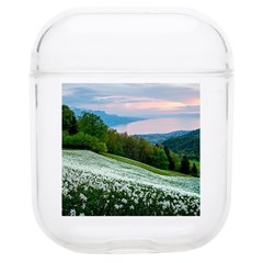 Field Of White Petaled Flowers Nature Landscape Soft TPU AirPods 1/2 Case