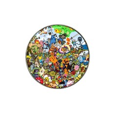 Cartoon Characters Tv Show  Adventure Time Multi Colored Hat Clip Ball Marker (4 pack)