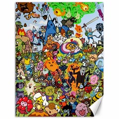 Cartoon Characters Tv Show  Adventure Time Multi Colored Canvas 12  X 16 