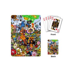 Cartoon Characters Tv Show  Adventure Time Multi Colored Playing Cards Single Design (mini)