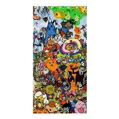 Cartoon Characters Tv Show  Adventure Time Multi Colored Shower Curtain 36  X 72  (stall) 