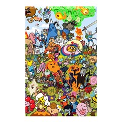 Cartoon Characters Tv Show  Adventure Time Multi Colored Shower Curtain 48  X 72  (small) 