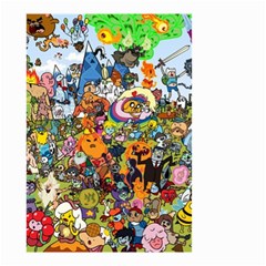 Cartoon Characters Tv Show  Adventure Time Multi Colored Small Garden Flag (two Sides)