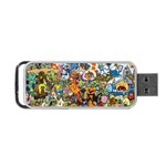 Cartoon Characters Tv Show  Adventure Time Multi Colored Portable USB Flash (One Side) Front