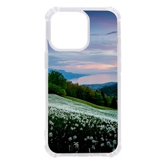Field Of White Petaled Flowers Nature Landscape iPhone 13 Pro TPU UV Print Case