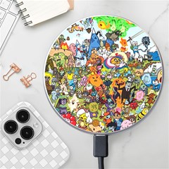 Cartoon Characters Tv Show  Adventure Time Multi Colored Wireless Fast Charger(white) by Sarkoni