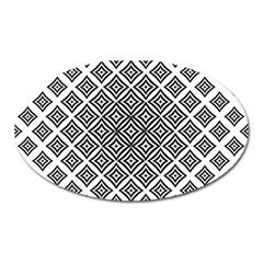 Background Pattern Halftone Oval Magnet by Pakjumat