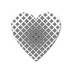 Background Pattern Halftone Heart Magnet by Pakjumat