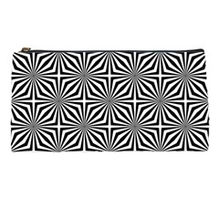 Background Pattern Halftone Black White Pencil Case by Pakjumat