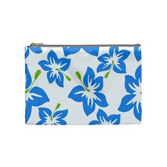 Hibiscus Wallpaper Flowers Floral Cosmetic Bag (medium) by Pakjumat