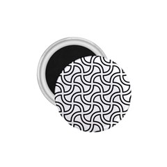 Pattern Monochrome Repeat Black And White 1 75  Magnets by Pakjumat