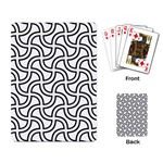 Pattern Monochrome Repeat Black And White Playing Cards Single Design (Rectangle) Back