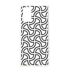 Pattern Monochrome Repeat Black And White Samsung Galaxy Note 20 Tpu Uv Case by Pakjumat