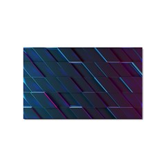 Glass Scifi Violet Ultraviolet Sticker Rectangular (10 Pack) by Pakjumat