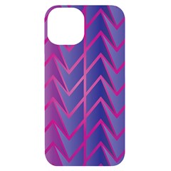 Geometric Background Abstract Iphone 14 Black Uv Print Case by Pakjumat