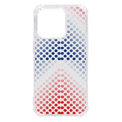 Dots Pointillism Abstract Chevron Iphone 14 Pro Tpu Uv Print Case by Pakjumat