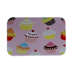 Cupcakes Wallpaper Paper Background Open Lid Metal Box (silver)  