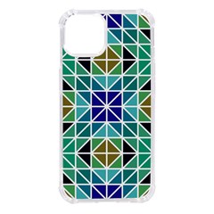 Mosaic Triangle Symmetry Iphone 14 Tpu Uv Print Case by Apen