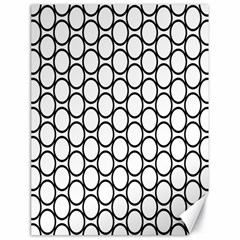 Black Pattern Halftone Wallpaper Canvas 18  X 24  by Apen