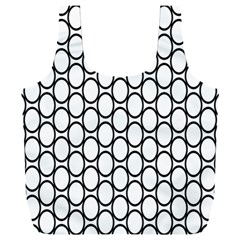Black Pattern Halftone Wallpaper Full Print Recycle Bag (xxl) by Apen