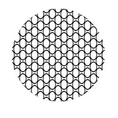 Black Pattern Halftone Wallpaper Mini Round Pill Box (pack Of 5)