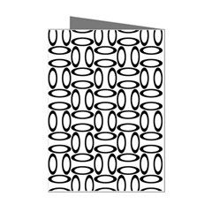 Ellipse Pattern Ellipse Dot Pattern Mini Greeting Cards (pkg Of 8) by Apen