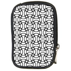 Ellipse Pattern Ellipse Dot Pattern Compact Camera Leather Case