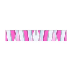 Geometric 3d Design Pattern Pink Premium Plush Fleece Scarf (mini) by Apen