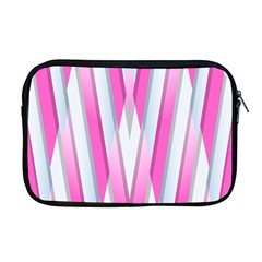 Geometric 3d Design Pattern Pink Apple Macbook Pro 17  Zipper Case