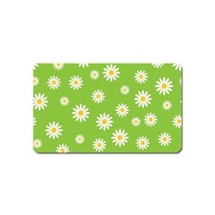 Daisy Flowers Floral Wallpaper Magnet (name Card) by Apen