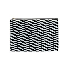 Zigzag Chevron Pattern Cosmetic Bag (medium) by Dutashop