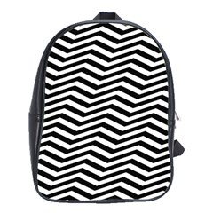 Zigzag Chevron Pattern School Bag (large)