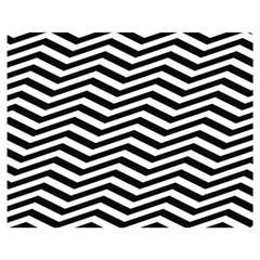 Zigzag Chevron Pattern Two Sides Premium Plush Fleece Blanket (medium)