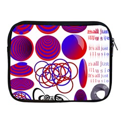 Illusion Optical Illusion Pattern Apple Ipad 2/3/4 Zipper Cases by Pakjumat