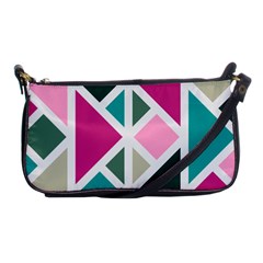 Pattern Geometric Decor Backdrop Shoulder Clutch Bag by Modalart