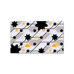 Flower Shape Abstract Pattern Sticker Rectangular (10 Pack) by Modalart