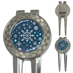 Snowflakes Pattern 3-in-1 Golf Divots by Modalart