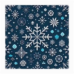 Snowflakes Pattern Medium Glasses Cloth by Modalart