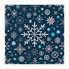 Snowflakes Pattern Medium Glasses Cloth (2 Sides) by Modalart