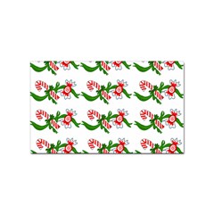 Sweet Christmas Candy Cane Sticker Rectangular (100 Pack) by Modalart