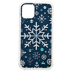 Snowflakes Pattern Iphone 12 Mini Tpu Uv Print Case	