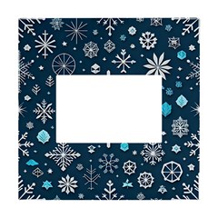 Snowflakes Pattern White Box Photo Frame 4  X 6  by Modalart