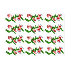 Sweet Christmas Candy Cane Crystal Sticker (a4) by Modalart