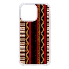 Textile Pattern Abstract Fabric Iphone 13 Pro Tpu Uv Print Case by Modalart