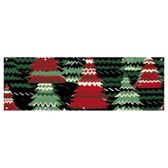 Christmas Trees Banner And Sign 12  X 4 