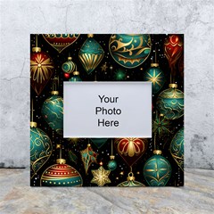 Christmas Ornaments White Box Photo Frame 4  X 6 