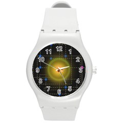 Technology System Round Plastic Sport Watch (m)