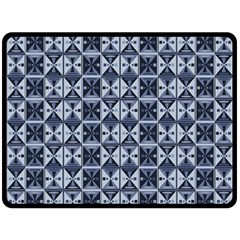 Geometric Monochrome Triangle Fleece Blanket (large) by Bedest