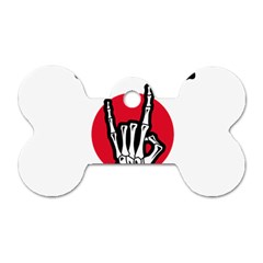 Cool Music Dog Tag Bone (one Side) by Modalart