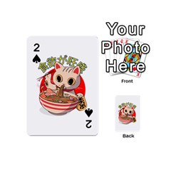 Ramen Cat Noodles Cute Japanes Playing Cards 54 Designs (mini) by Modalart